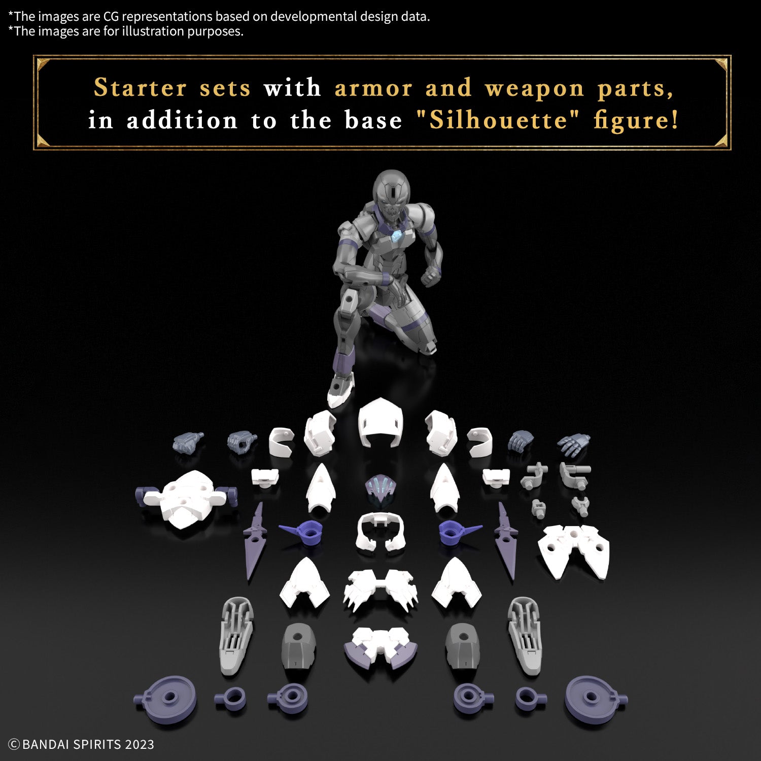 Bandai 30 Minutes Fantasy 30MF #12 1/144 Rosan Assassin Model Kit - Anime Action Figure for Collectors & Hobbyists - Perfect for Display, Custom Painting & Gundam Dioramas