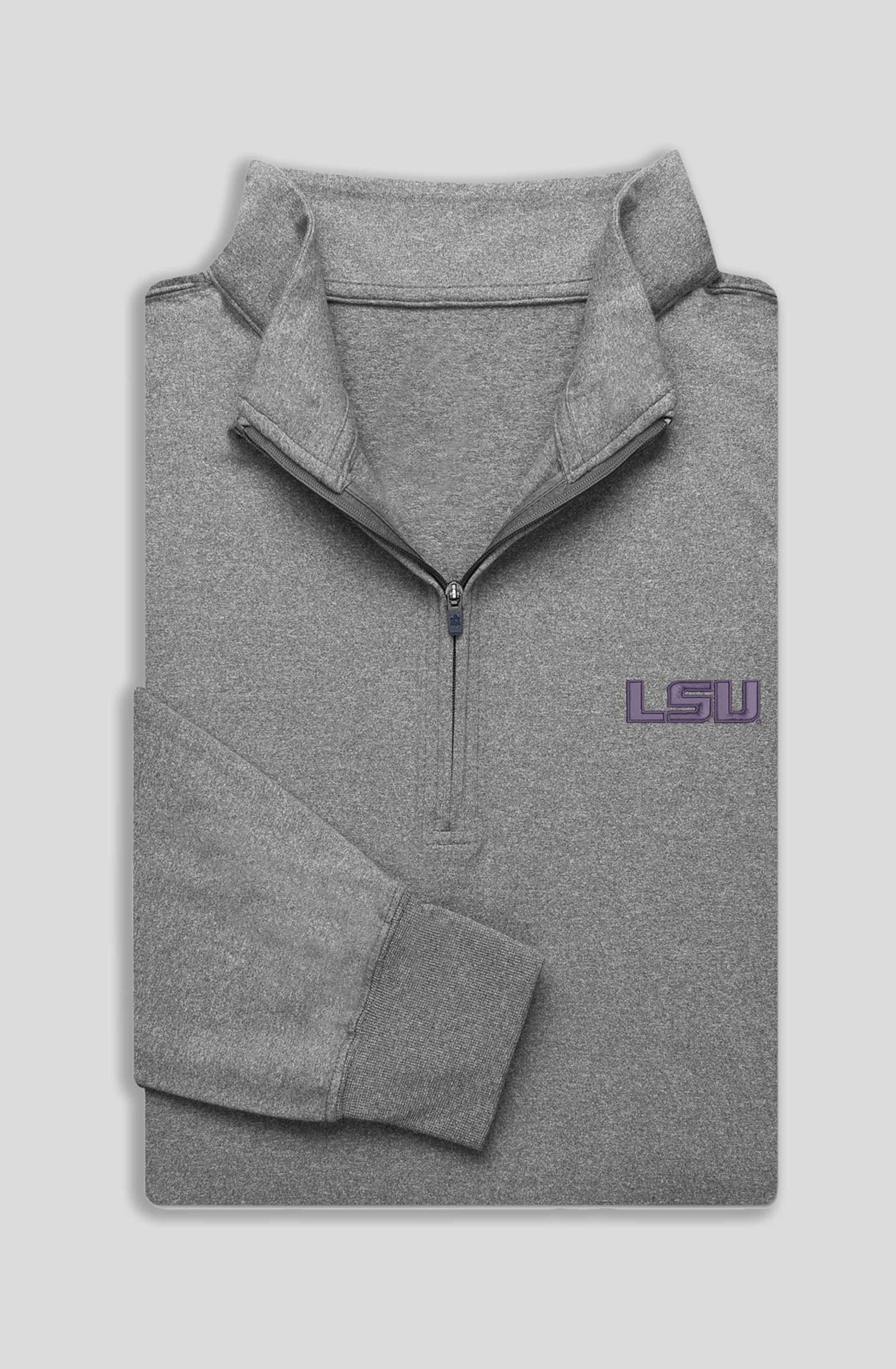 LSU Tigers Quarter Zip Pullover Fleece Sweatshirt for Men & Women - Comfortable & Stylish LSU Apparel for Game Day, Tailgating & Casual Wear
