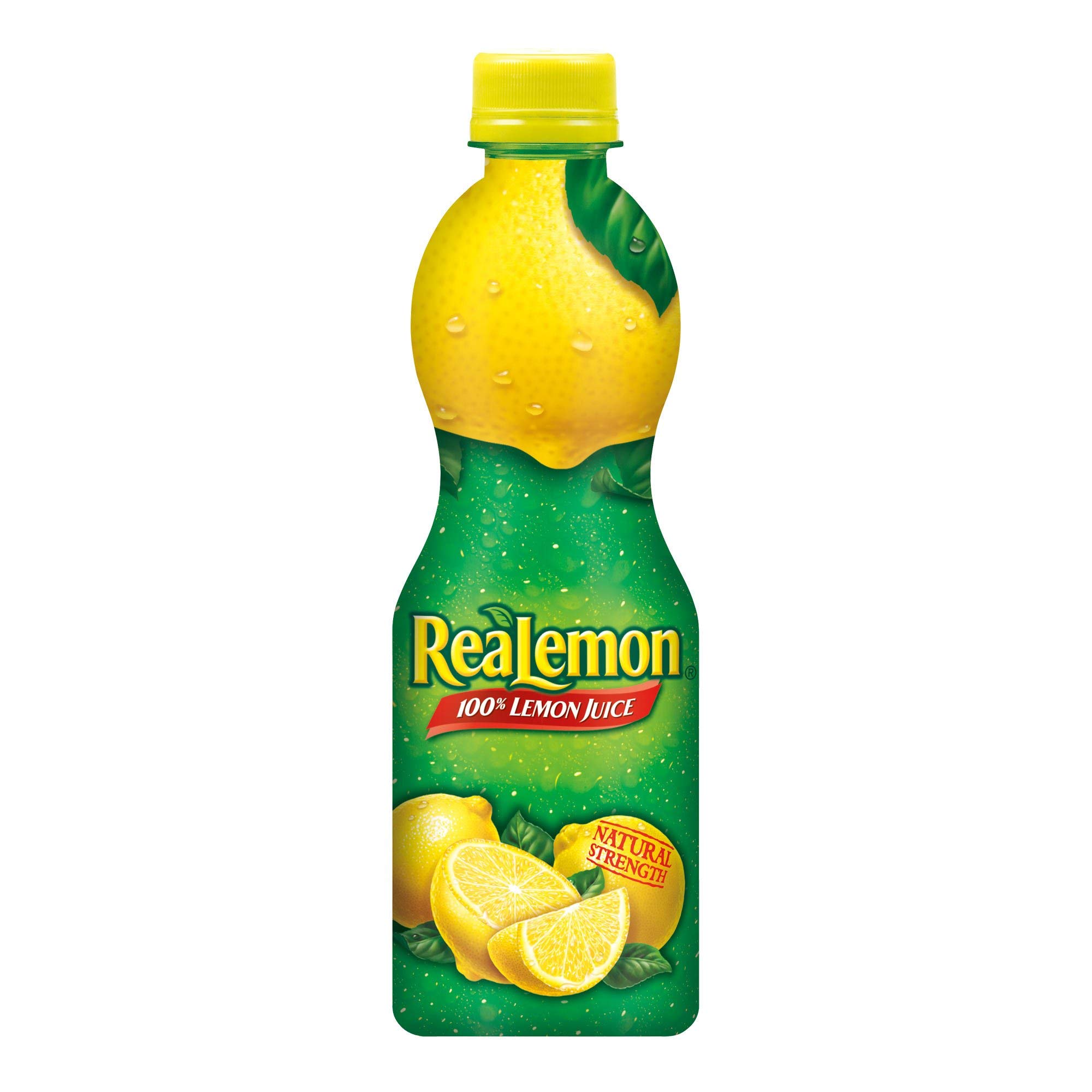 ReaLemon 100% Pure Lemon Juice - 8 fl oz Bottles (Pack of 4) | Fresh Citrus Flavor for Cooking, Baking, Drinks & Cocktails | Natural Lemon Extract for Recipes & Healthy Lifestyle