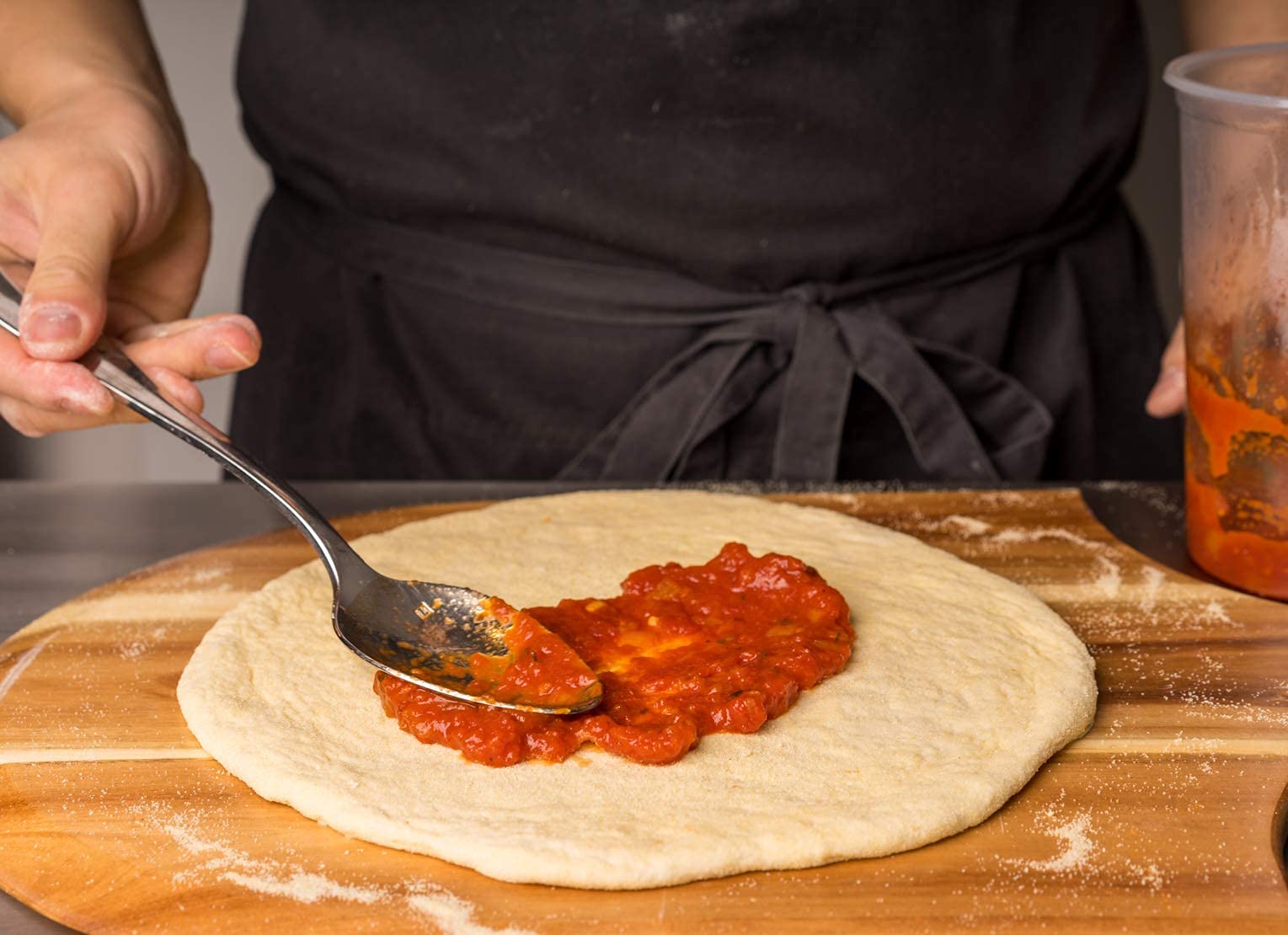 Premium Acacia Wood Pizza Peel & Charcuterie Board - Natural Pizza Paddle for Baking Homemade Pizza, Bread & Serving Charcuterie - Perfect for Oven, Grill & Entertaining - Chef Pomodoro Collection