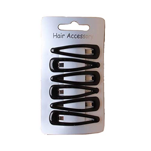 6-Pack Hair Clips for Kids - Colorful Snap Slides & Bendies (5cm) - Perfect for School, Gym, and Playtime - Non-Slip Hair Grips for Active Children