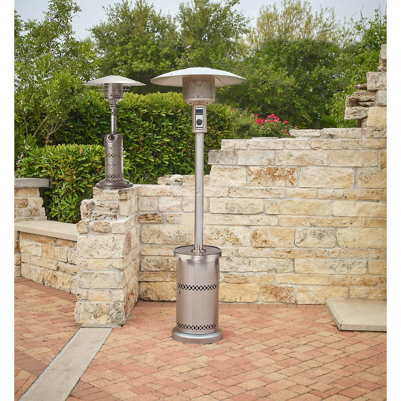 Efficient 10,000 BTU Mosaic Tabletop Patio Heater with Advanced Burner System - Perfect for Outdoor Dining, Backyard Gatherings & Winter Patio Comfort