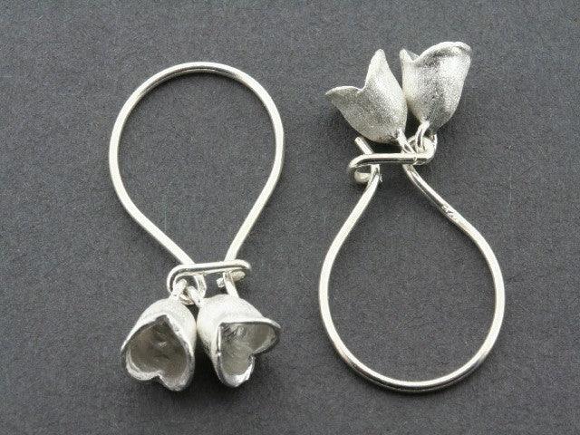2 Pack Bell Pod Hoop Earrings - Dainty Boho Chic Jewelry for Women - Perfect for Parties, Weddings & Everyday Wear