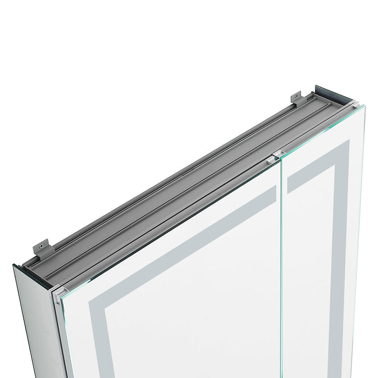Aquadom Royale Plus 36x36 Inch LED Illuminated Bathroom Medicine Cabinet - Perfect for Modern Homes, Spas & Luxury Vanities