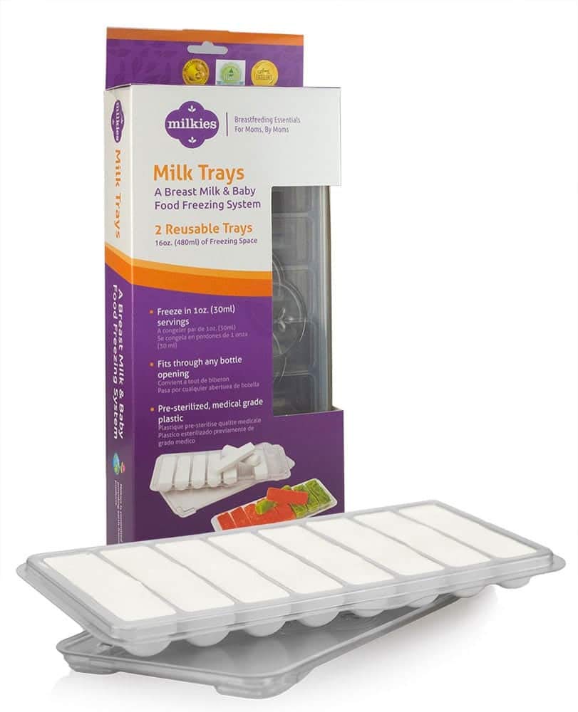 Fairhaven Health Milk Tray with Lid - BPA Free Breastmilk Storage Containers, 1oz Sticks (Set of 2) | Reusable Silicone-Free Freezer Organizer for Breast Milk & Baby Food | Perfect for Busy Moms & Breastfeeding Organization
