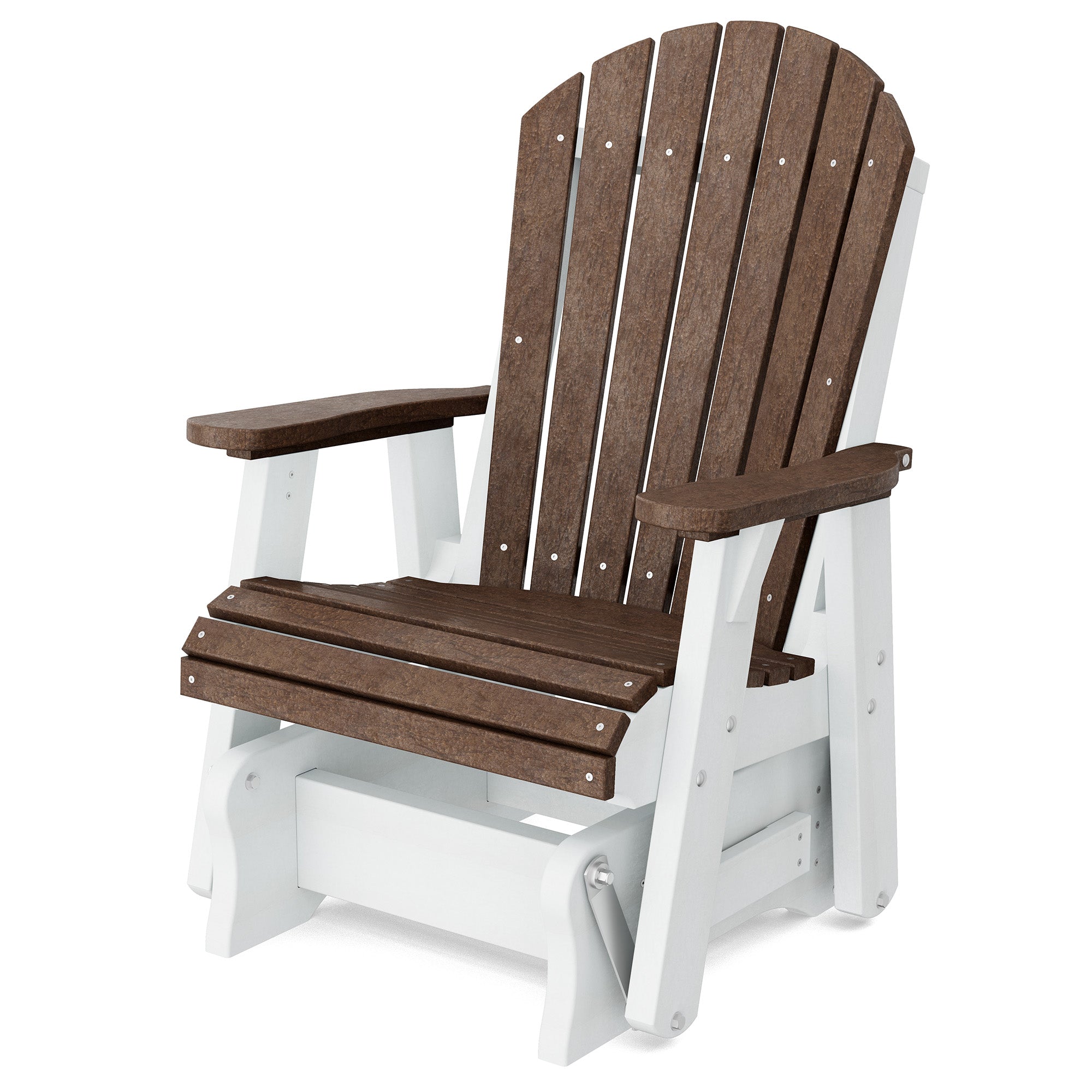 Heritage Single Glider Rocking Chair - Classic Wooden Nursery Glider for Baby Room, Breastfeeding & Relaxation - Perfect for Nurseries, Bedrooms & Living Rooms