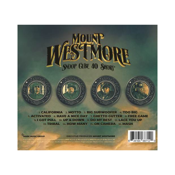 Snoop Cube 40 $hort CD - Hip Hop Music Album by Snoop Dogg & Ice Cube - Perfect for Car Rides, Workouts & Parties