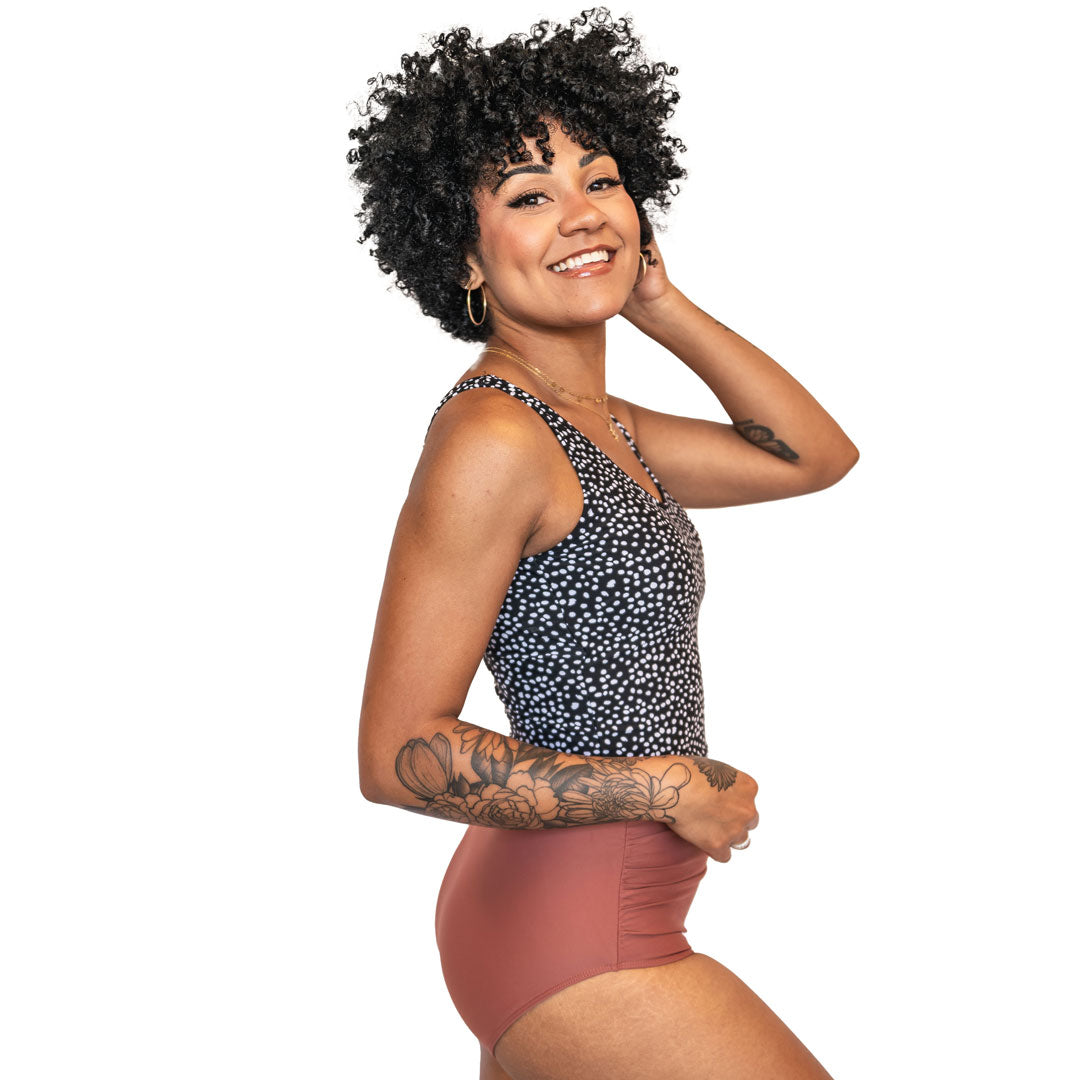 High Waist Ruched Swim Bottoms for Women - Sexy Tummy Control Bathing Suit Bottoms - Perfect for Beach, Pool, and Vacation