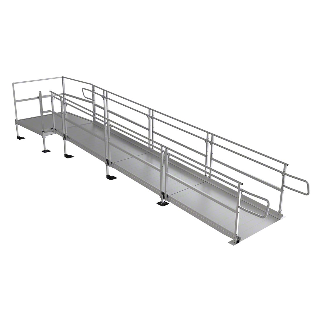 Pathway 3G Modular Ramp System - Heavy Duty Aluminum Wheelchair Ramp for Home & Business Access - Perfect for Steps, Doorways & Vehicles