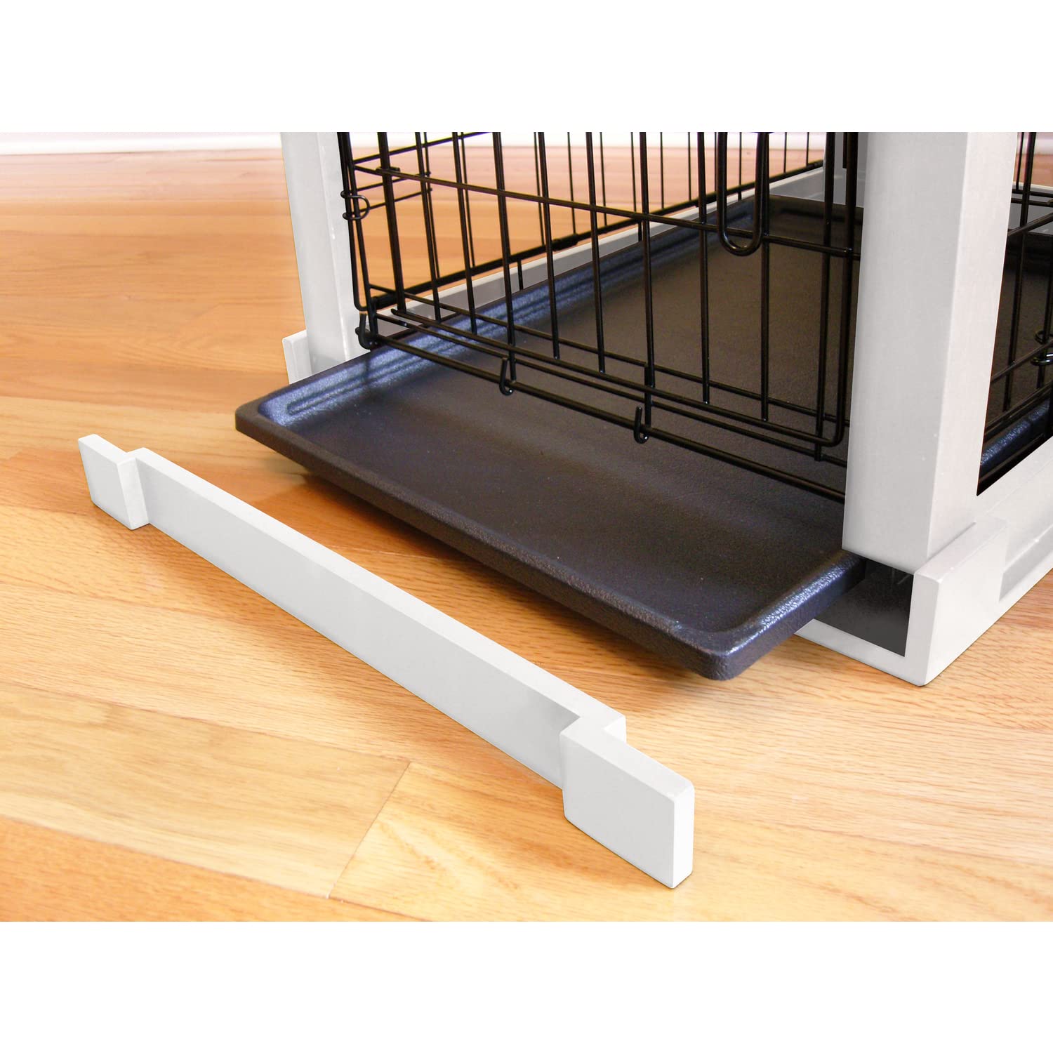 Zoovilla White Dog Cage with Crate Cover - Medium Size Dog Kennel for Small to Medium Dogs | Perfect for Home, Travel & Vet Visits