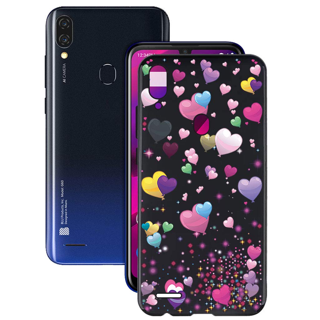 BLU G60 Phone Case (6.10 Inch) - Slim Soft TPU Silicone Cover with Anti-Scratch & Anti-Fall Protection - Black Holster Style - Perfect for Daily Use, Work, and Travel