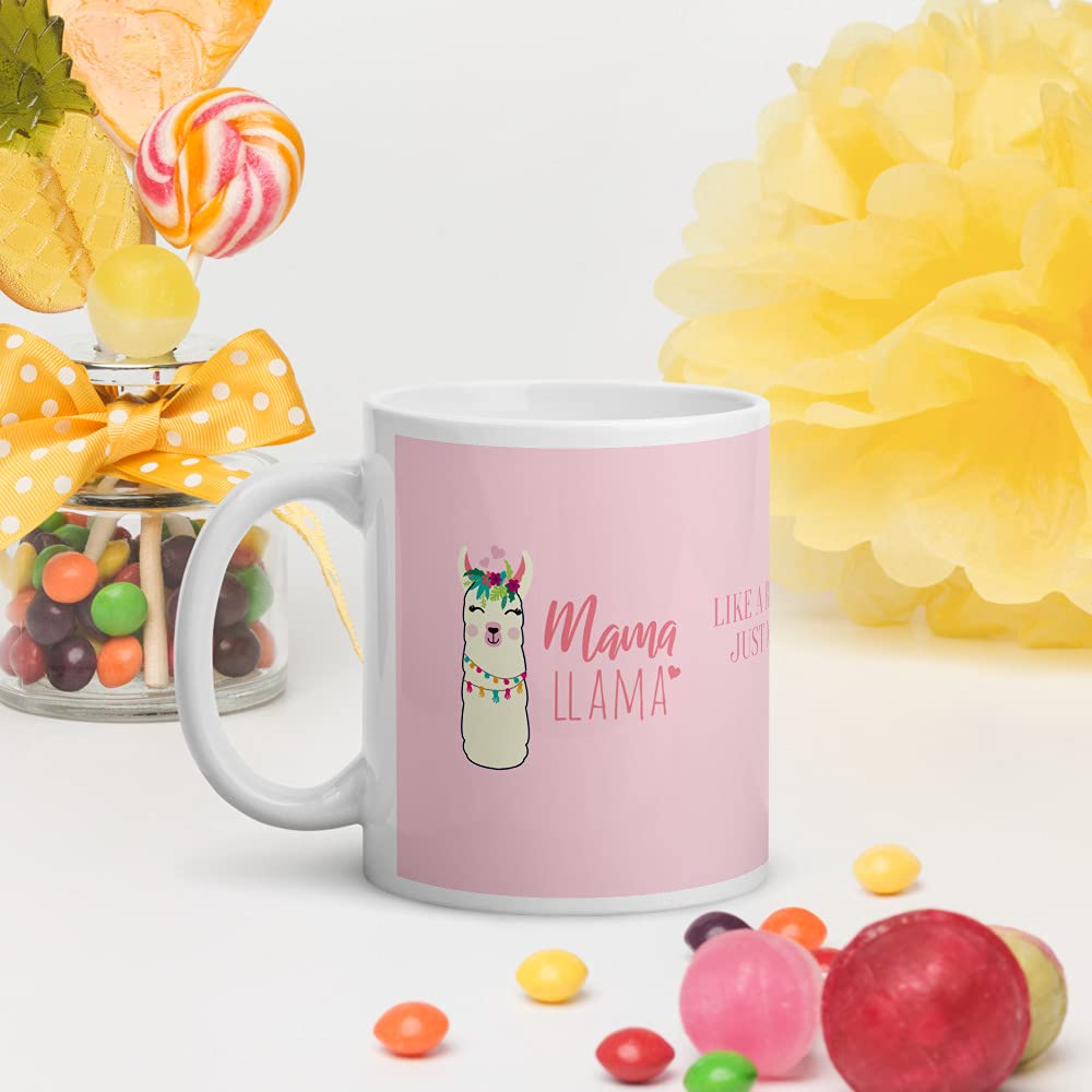Mother's Day Gift Mug - Pink Llama Design Ceramic Coffee Cup for Mom, 11oz, Perfect for Tea, Coffee & Hot Chocolate - Ideal for Mother's Birthday, Christmas & Special Occasions
