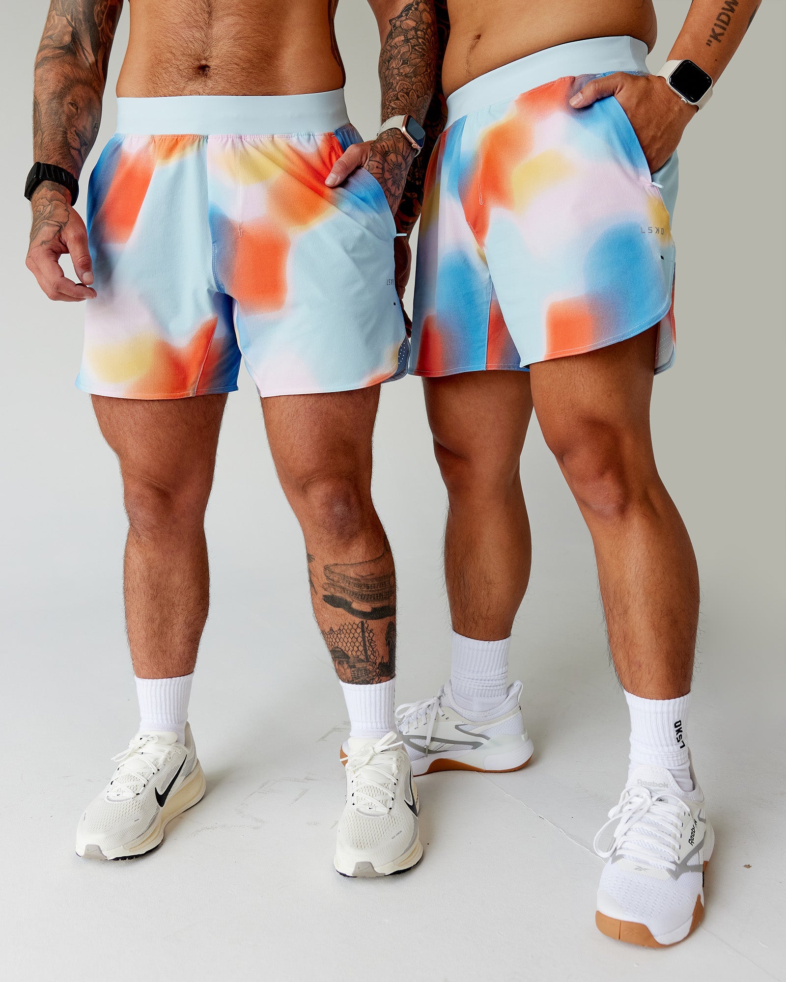 Lift 6 Short - Rainbow Shade Print Athletic Shorts for Men | Running, Gym & Outdoor Workouts