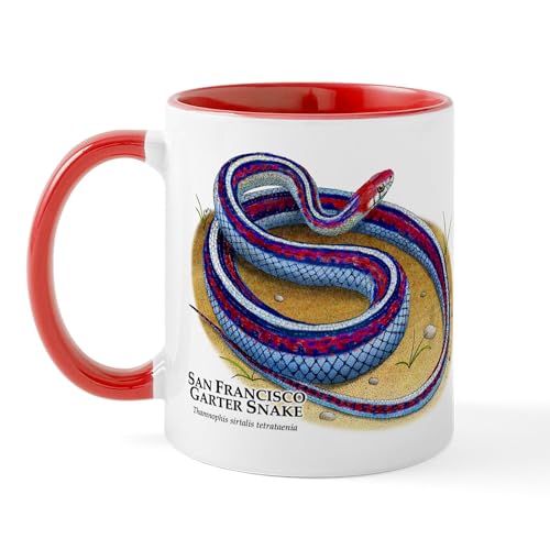 White/Red Inside - San Francisco Garter Snake Mug