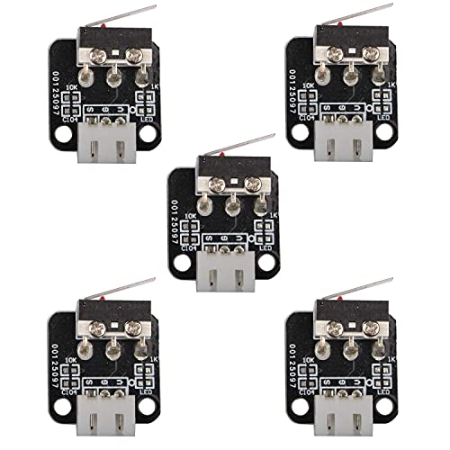 5Pcs 3Pin End Stop Limit Switch Mechanical Endstop Module for 3D Printer CR-10 Ender 3 - Perfect for Precise Positioning & Safety Control in 3D Printing Projects