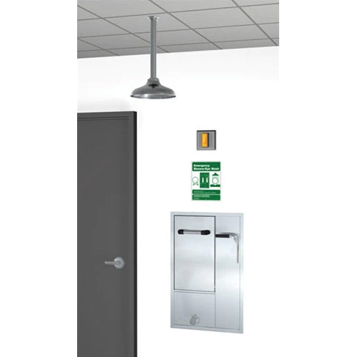 GBF2152 Recessed Laboratory Safety Station - Ceiling Mounted Emergency Shower & Eye Wash Station for Labs, Industrial & Chemical Workplaces | ANSI Compliant Safety Equipment