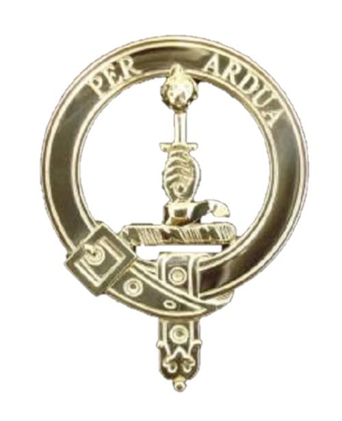 MacIntyre Clan Crest Badge - Authentic Scottish Heritage Jewelry in Solid Sterling Silver - Perfect for Tartan Weddings, Highland Games & Celtic Pride Gifts