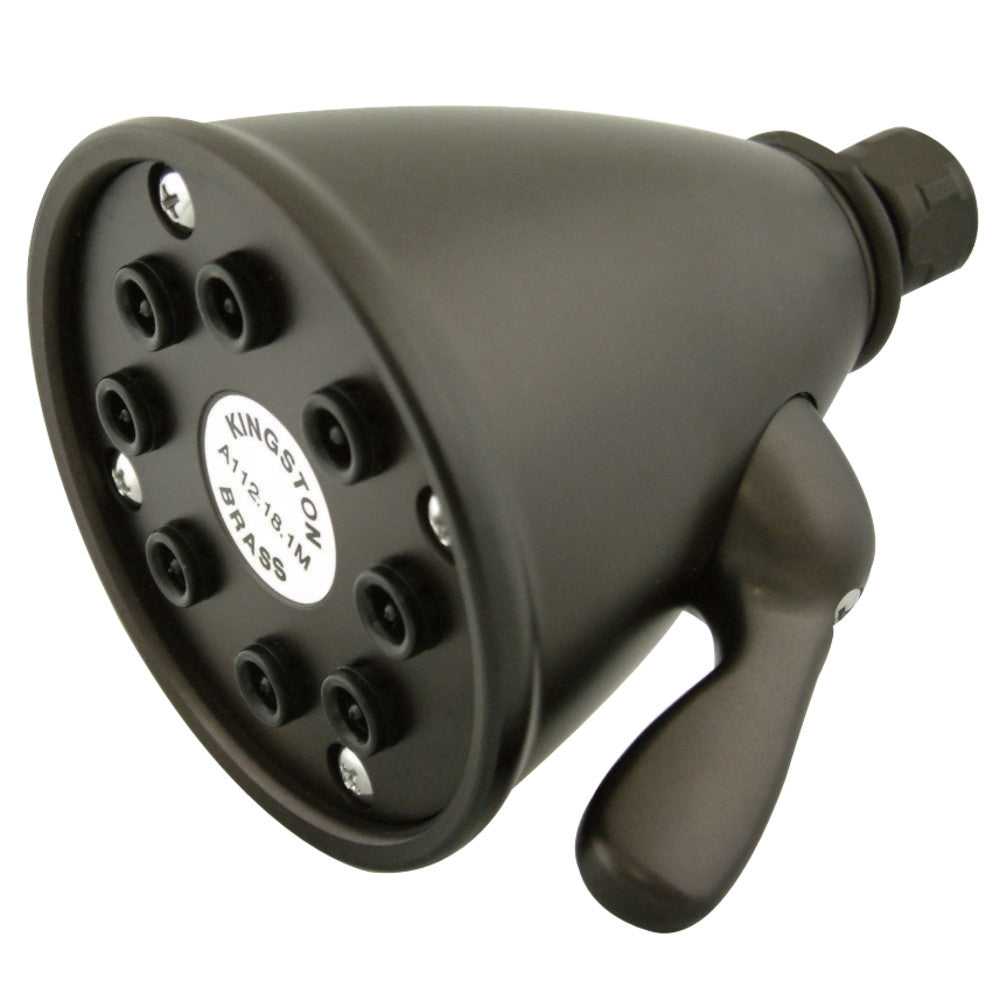 Kingston Brass K139A0MB Victorian Adjustable Jet Spray Shower Head - High Pressure Rainfall Showerhead with 6 Settings for Bathroom & Spa Relaxation