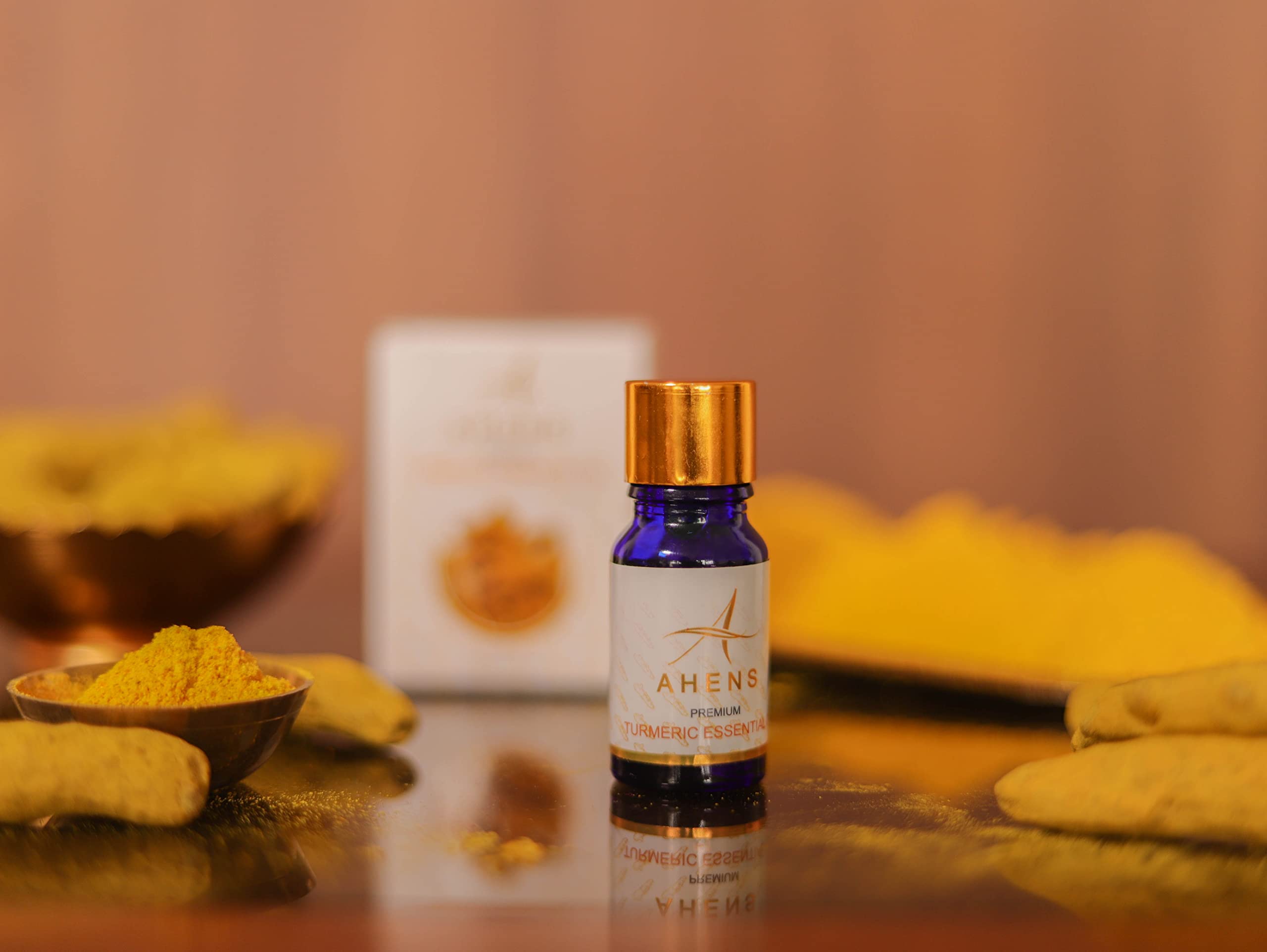 Pure Organic Turmeric Essential Oil for Aromatherapy, Skin Care & Pain Relief – 100% Natural & Therapeutic Grade