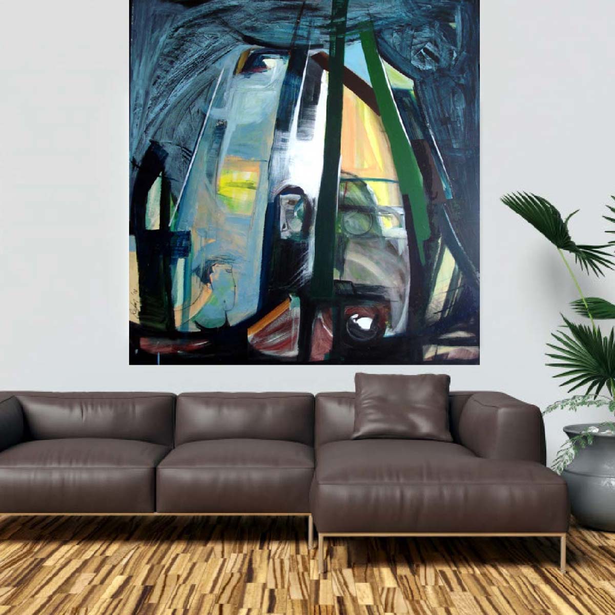 Coast Acrylic Painting on Canvas - Handmade Ocean Landscape Wall Art for Home & Office Decor - Perfect for Living Room, Bedroom, or Beach House