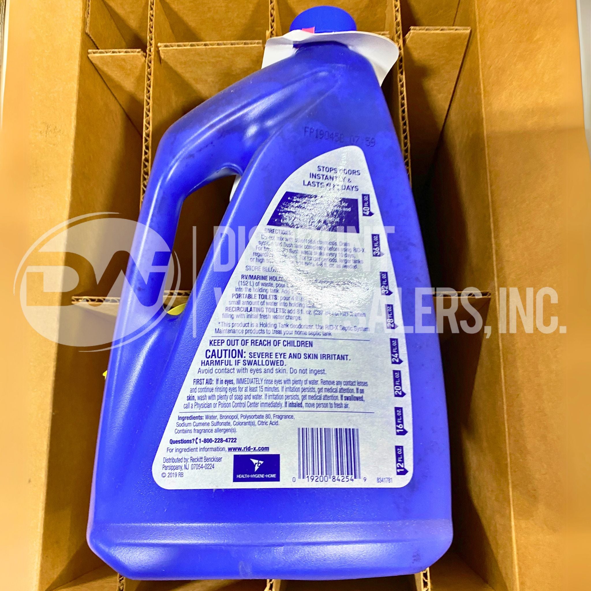 Rid-X Holding Tank Deodorizer Liquid - Septic Tank Treatment with Fresh Scent (48oz, 12-Pack) | RV, Marine & Home Septic System Maintenance