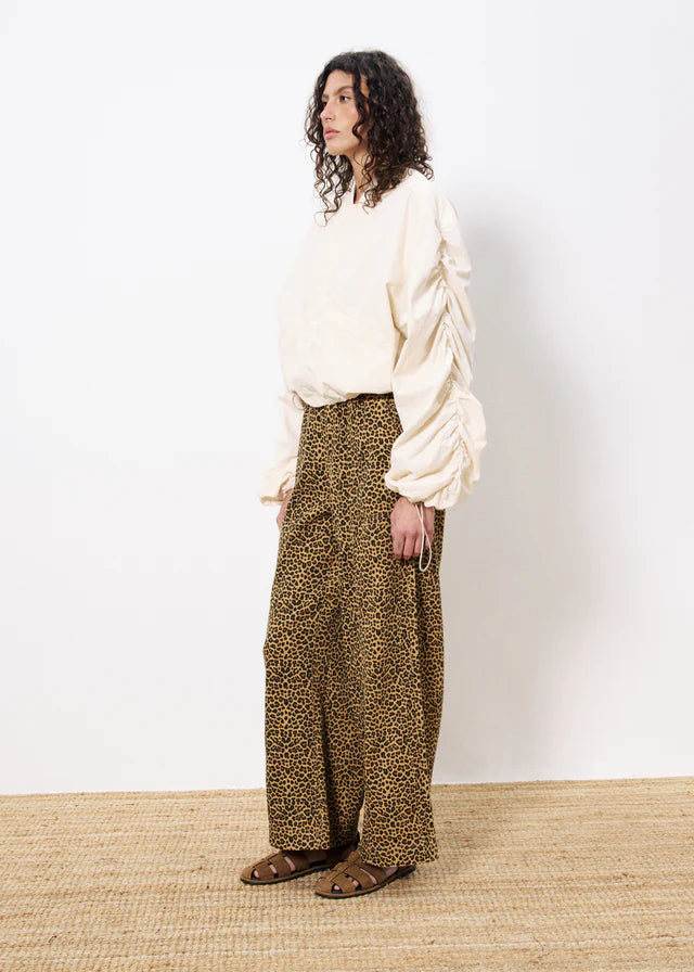 Cherin Leopard Print Pants for Women - Trendy Animal Print High Waisted Trousers - Perfect for Casual Outfits, Parties & Night Out