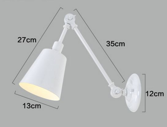 FRIDEBORG Classic Wall Lamp - Vintage Style Sconce Lighting for Bedroom, Living Room & Hallway - Perfect for Ambient and Accent Lighting