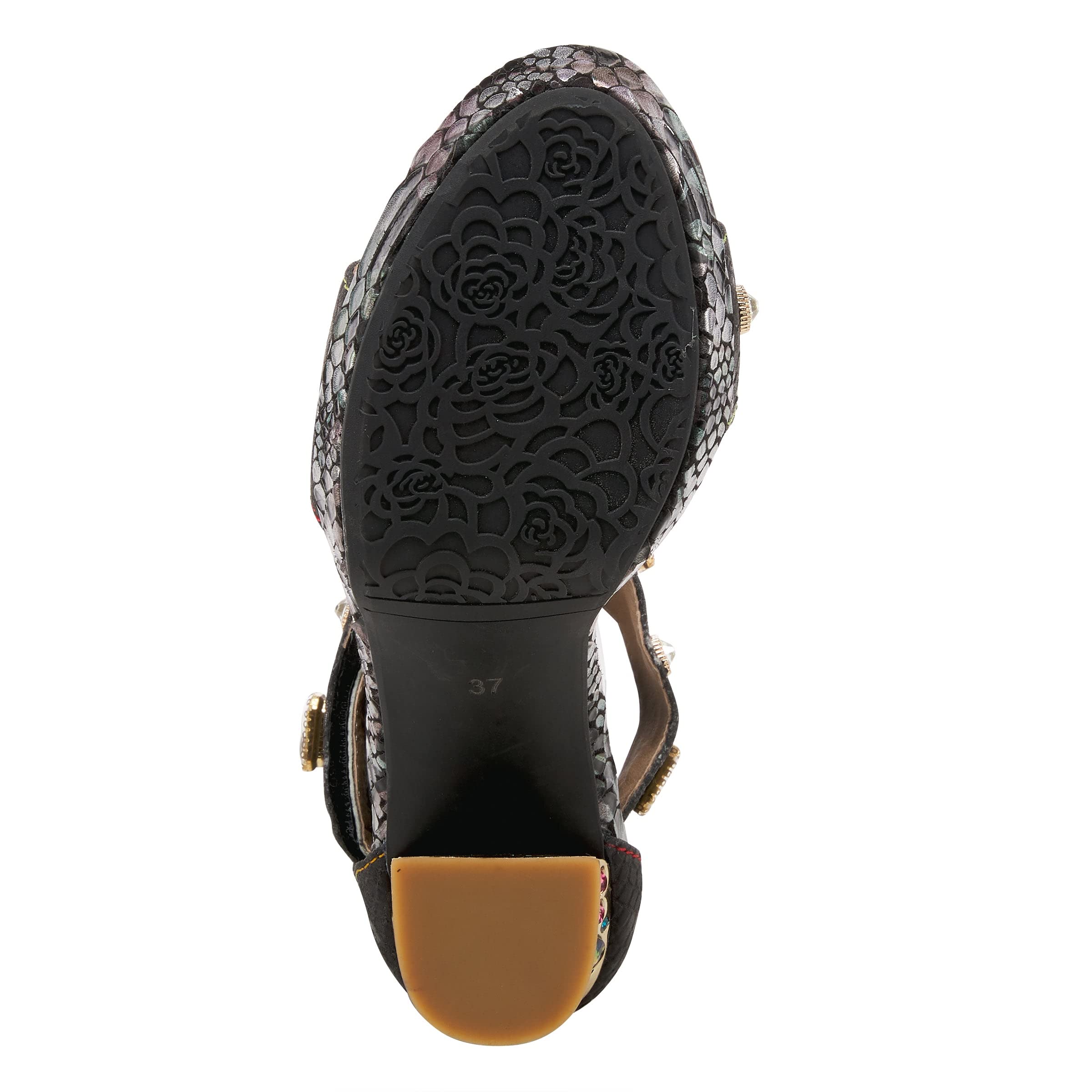 L'Artiste by Spring Step Women's Jewel Sandals - Comfortable Boho Chic Leather Sandals for Summer, Beach & Casual Outings
