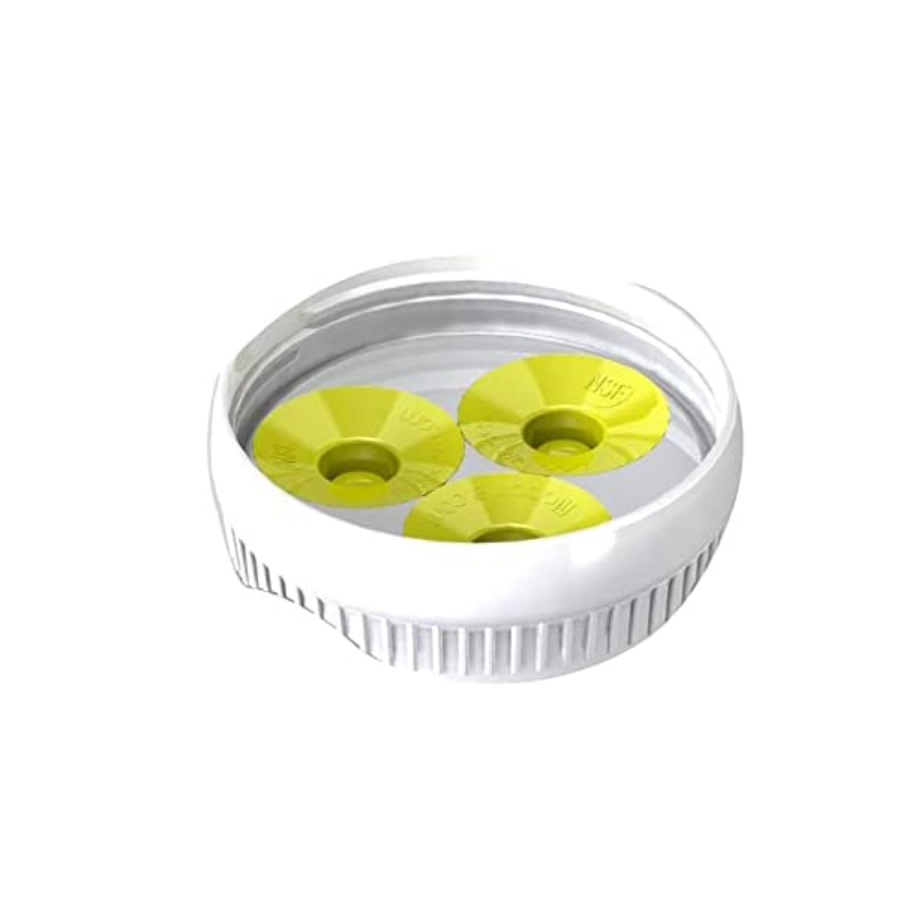 FIFO Portion Pal Dispensing Cap with 3 Holes - 6 Pack for Food Service, Restaurants, and Commercial Kitchens