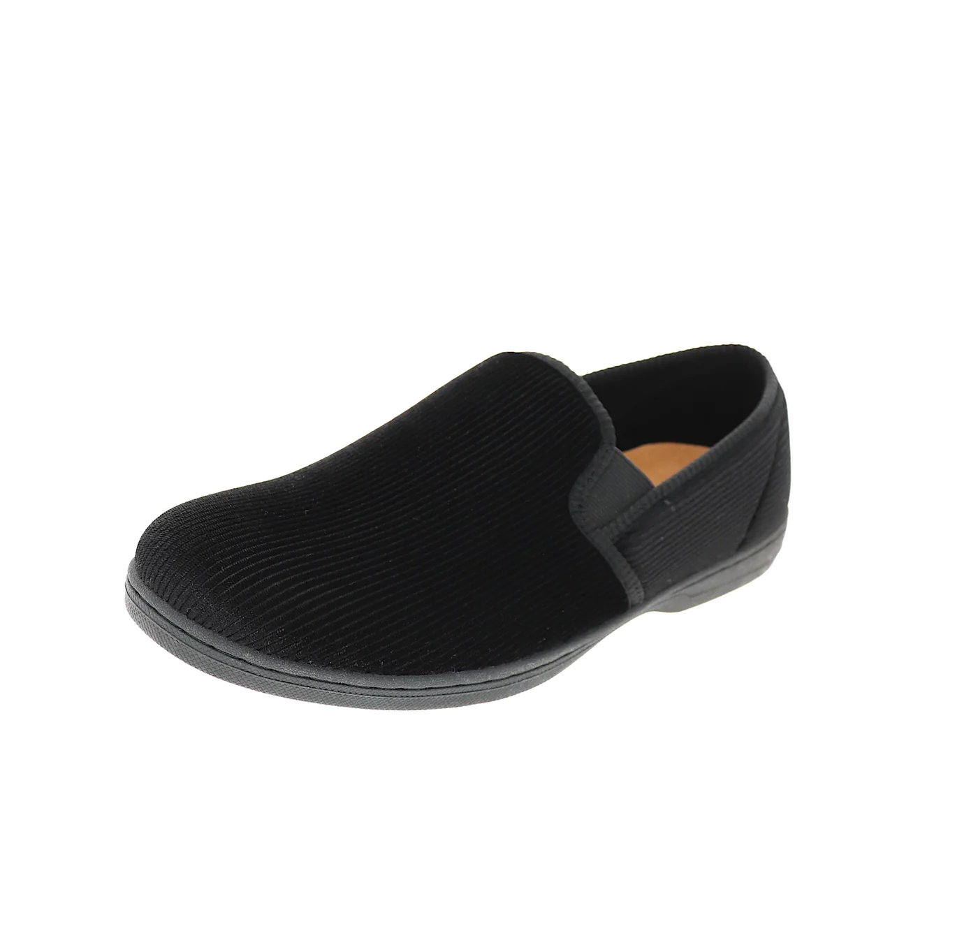 Foamtreads Regal 2 Navy WIDE Non-Slip House Slippers for Men & Women - Comfortable Memory Foam Indoor/Outdoor Slippers for Home, Office, and Travel