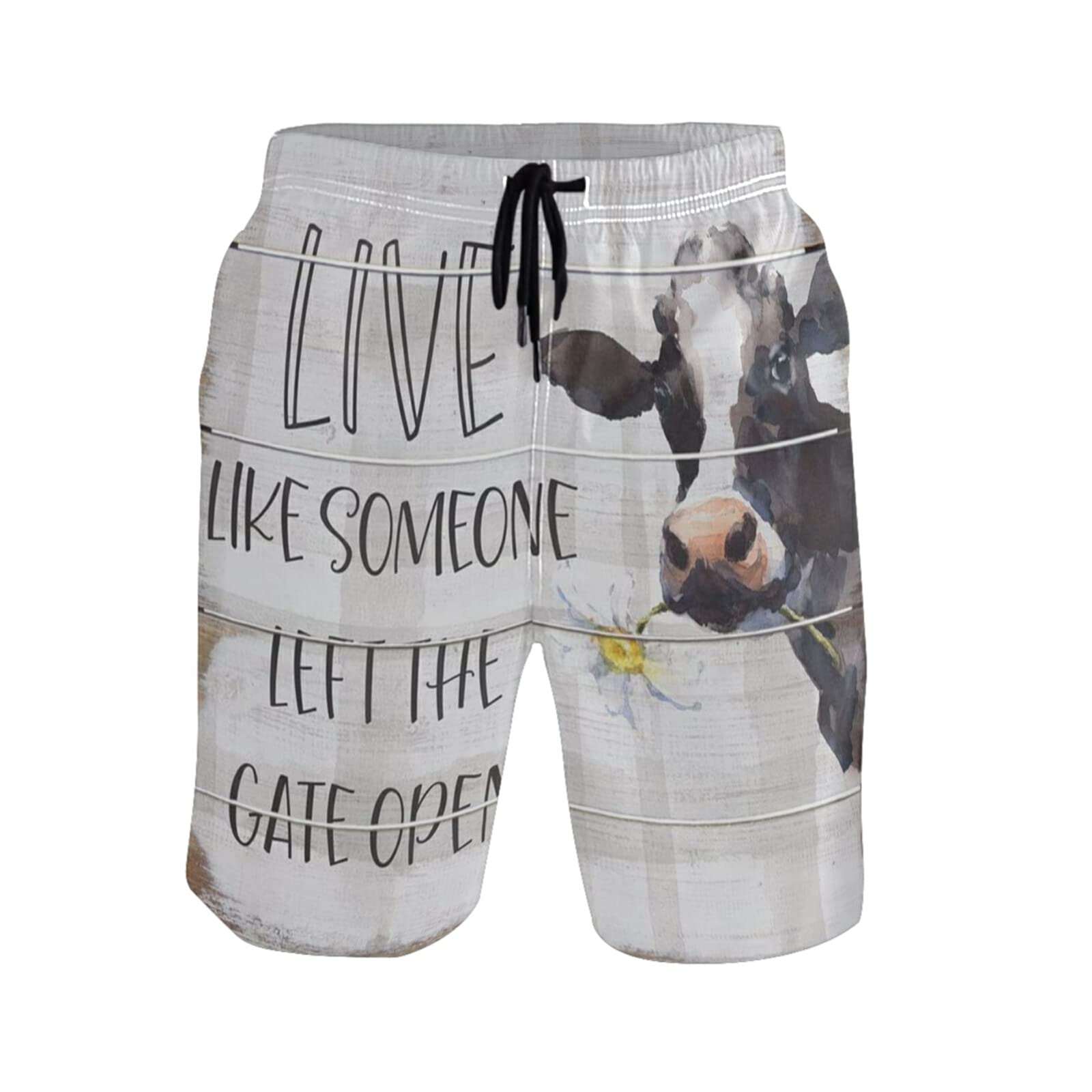 **Men's Quick Dry Swim Trunks - Beach Board Shorts with Pockets for Swimming, Surfing & Outdoor Activities**    *优化说明：*   1. **关键词优化**：将核心关键词前置（