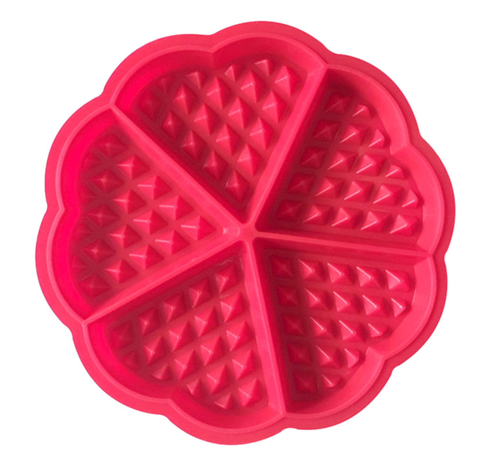 Non-Stick Silicone Waffle Stamps - 1 Piece, Heat-Resistant & Easy to Clean - Perfect for Homemade Waffles, Pancakes, and Baking Decorations