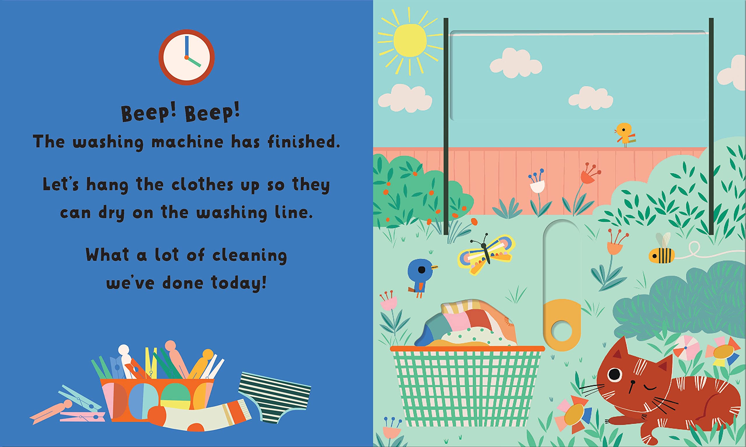 Interactive Clean Up Book for Kids with Sliders and Flaps - Fun Learning Activity for Home & Classroom
