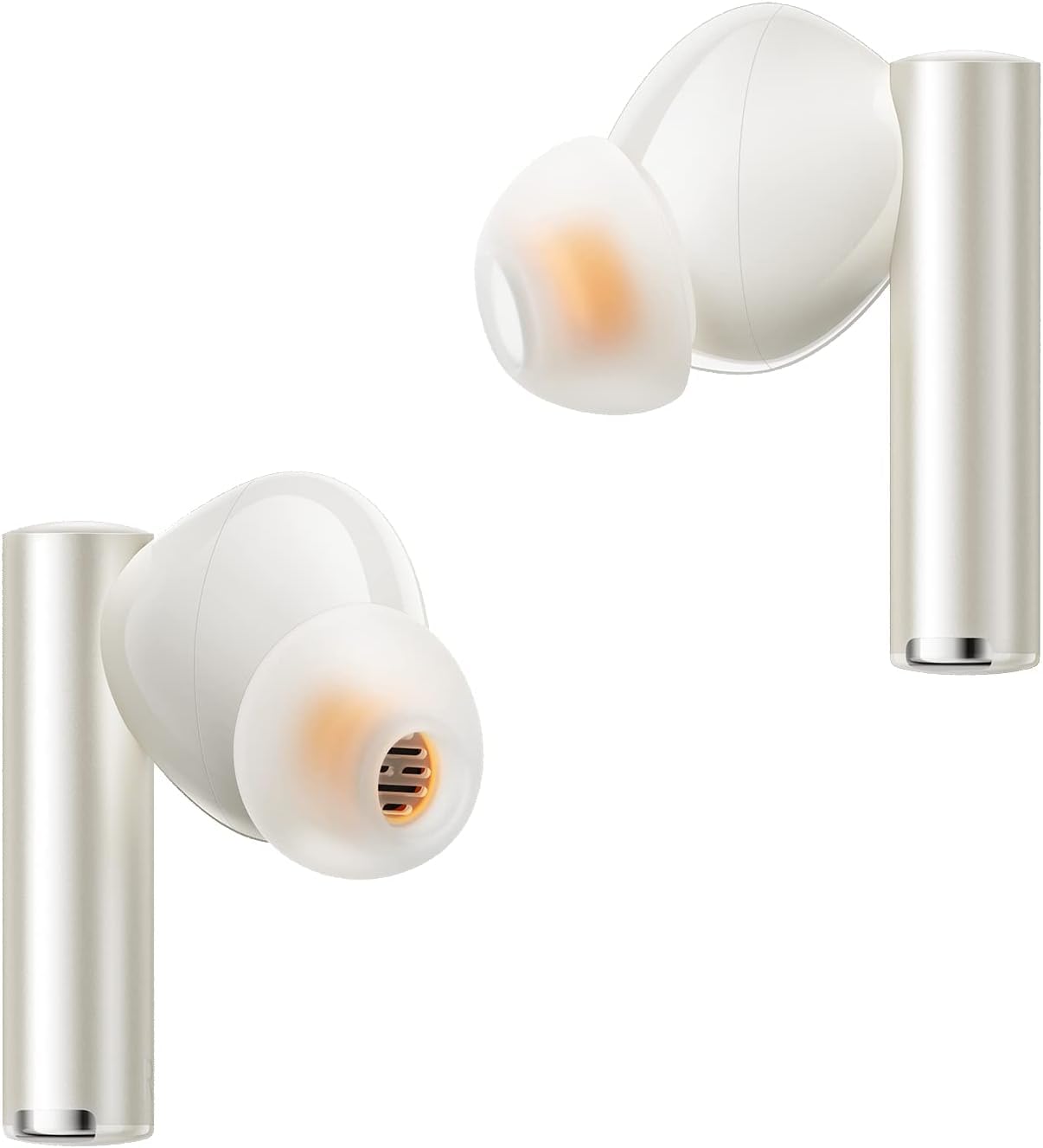 realme Buds Air 5 Pro True Wireless Earbuds with 50dB Active Noise Cancellation, LDAC Hi-Res Audio & Bluetooth 5.3 - White (RMA2021) | Perfect for Commuting, Workouts & Travel