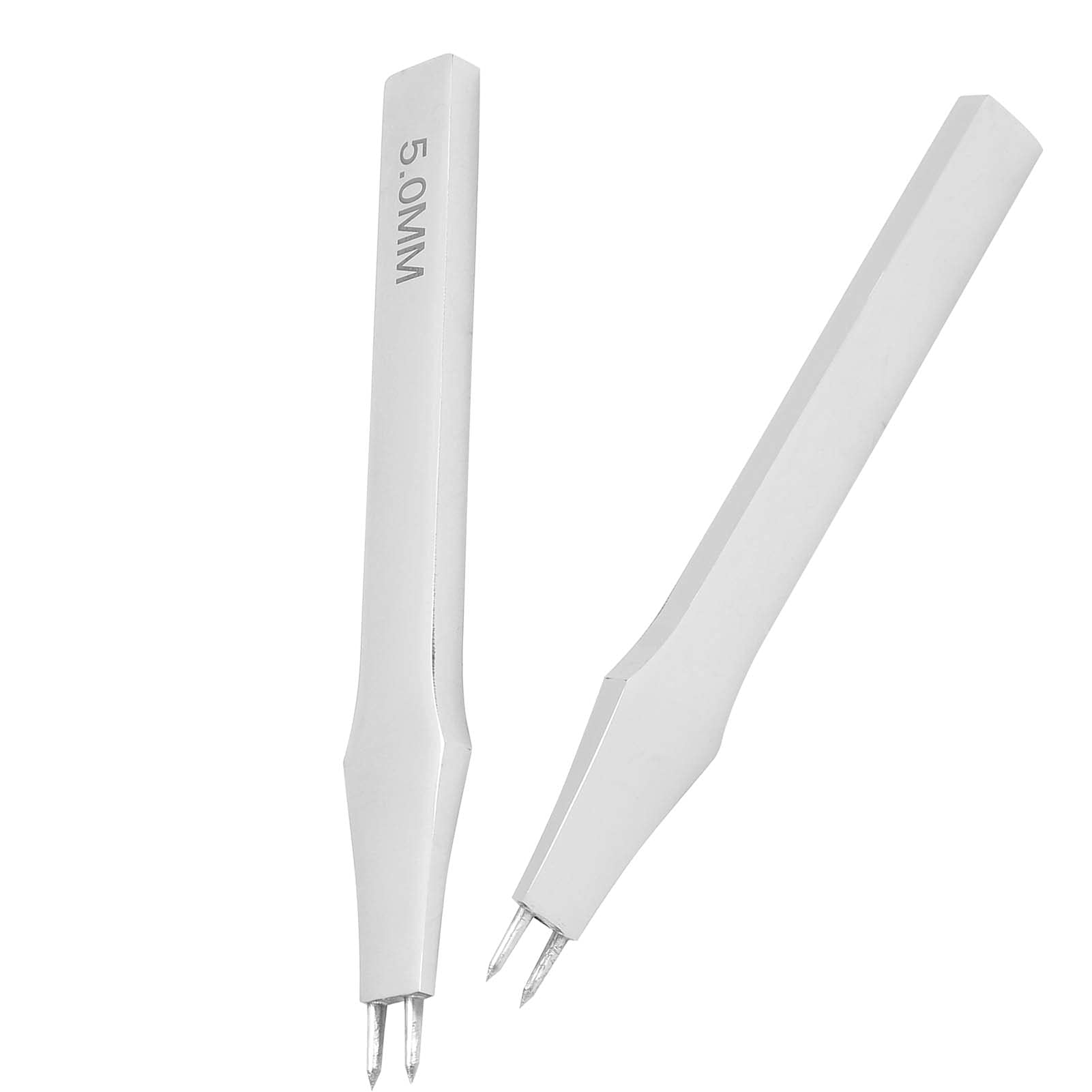Small Leather Stitching Prong - 2 Teeth Steel DIY Leather Punching Tool | Lightweight & Impact Proof | Perfect for Leather Crafting, Bookbinding & Shoe Repair