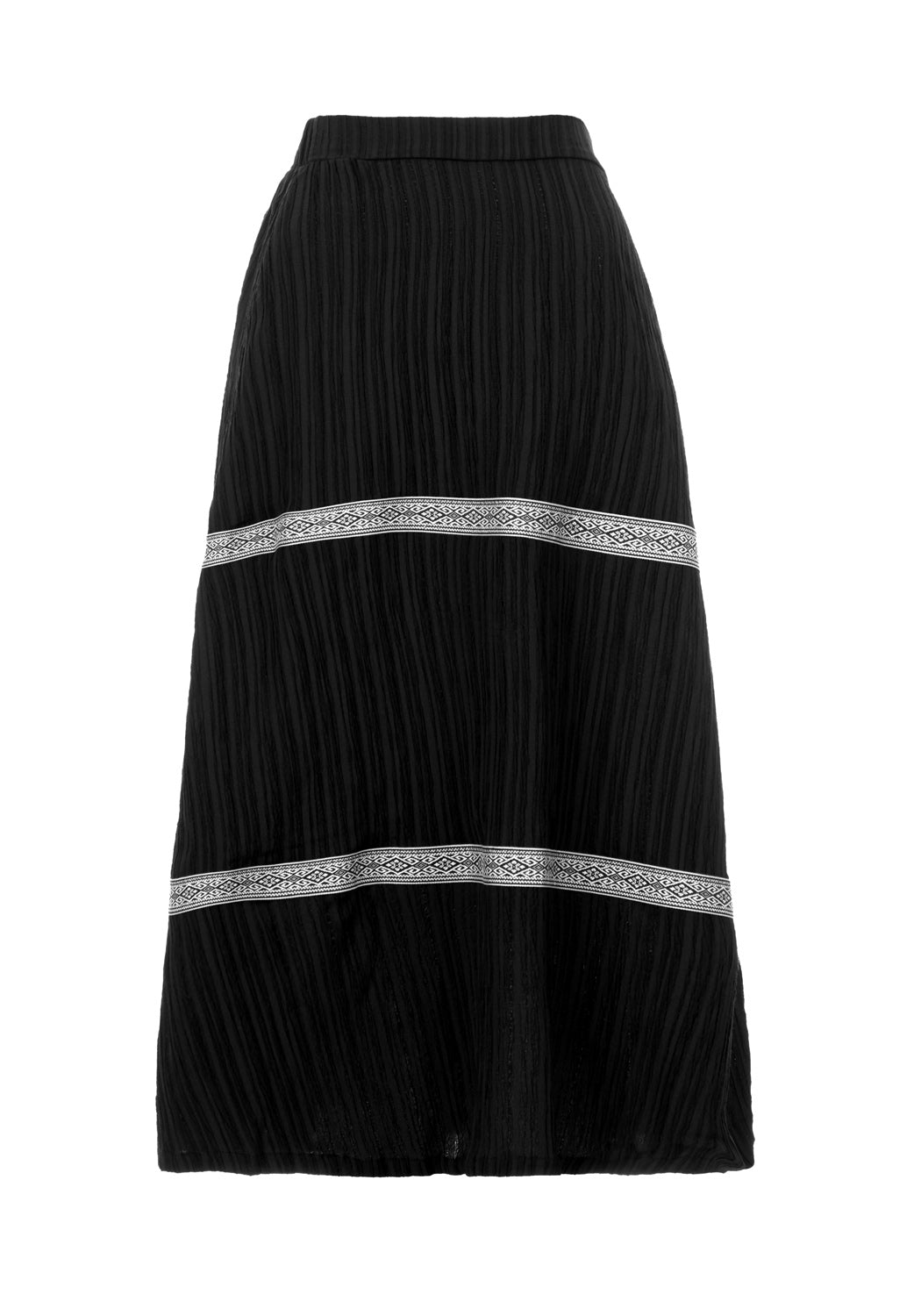 Stylish Morris Tiered Midi Skirt for Women - Flowy A-Line Skirt with Elastic Waist | Perfect for Office, Date Night & Summer Outfits