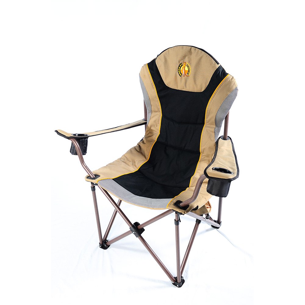 Oversized Camping Chair for Heavy Duty - 440lb Weight Capacity, Charlie Big Boy Canvas Folding Chair for Outdoor Camping, Beach, Picnics & Backyard Relaxation