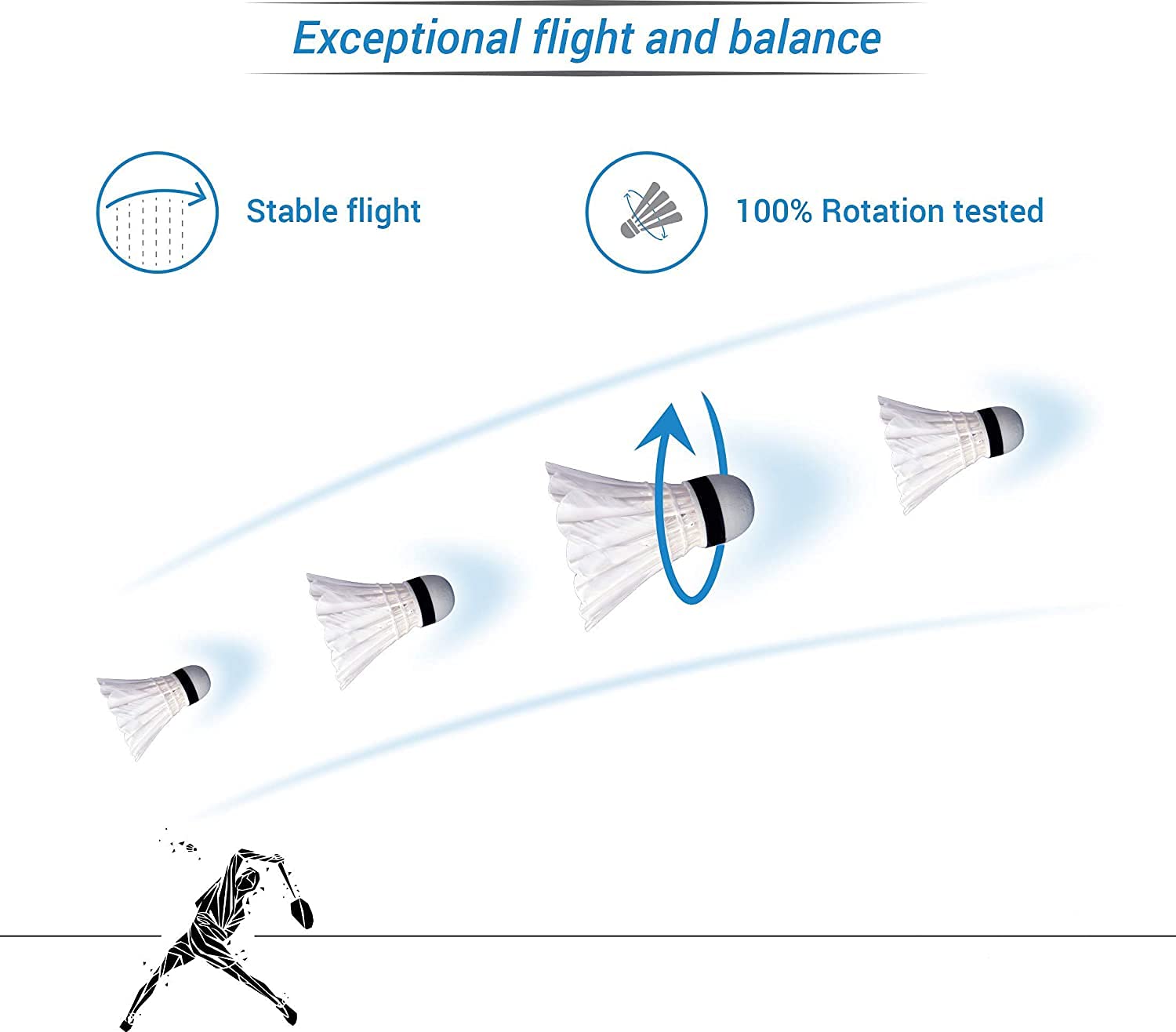 **Premium AASA Feather Shuttlecocks for Badminton – Indoor & Outdoor Play – Durable Set of 10 (White) – Perfect for Kids, Adults, and Competitive Matches**