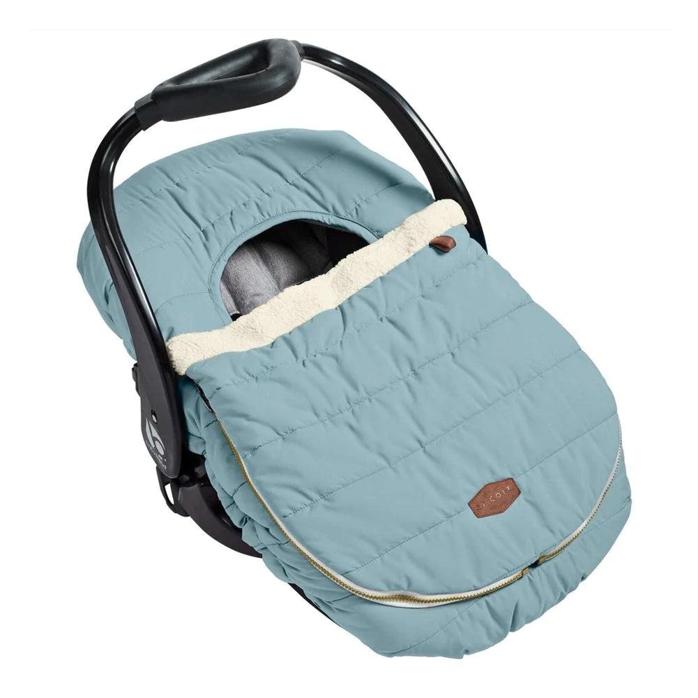 JJ Cole Car Seat Cover - Waterproof, Non-Slip Protection for Baby & Toddler Car Seats (Slate Blue) | Perfect for Travel, Daily Commute & Messy Spills