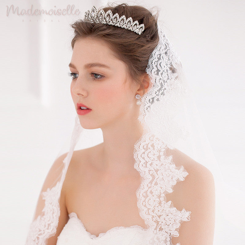 Elegant Crystal Arches Tiara for Women - Sparkling Bridal Headpiece for Weddings, Prom, and Special Occasions