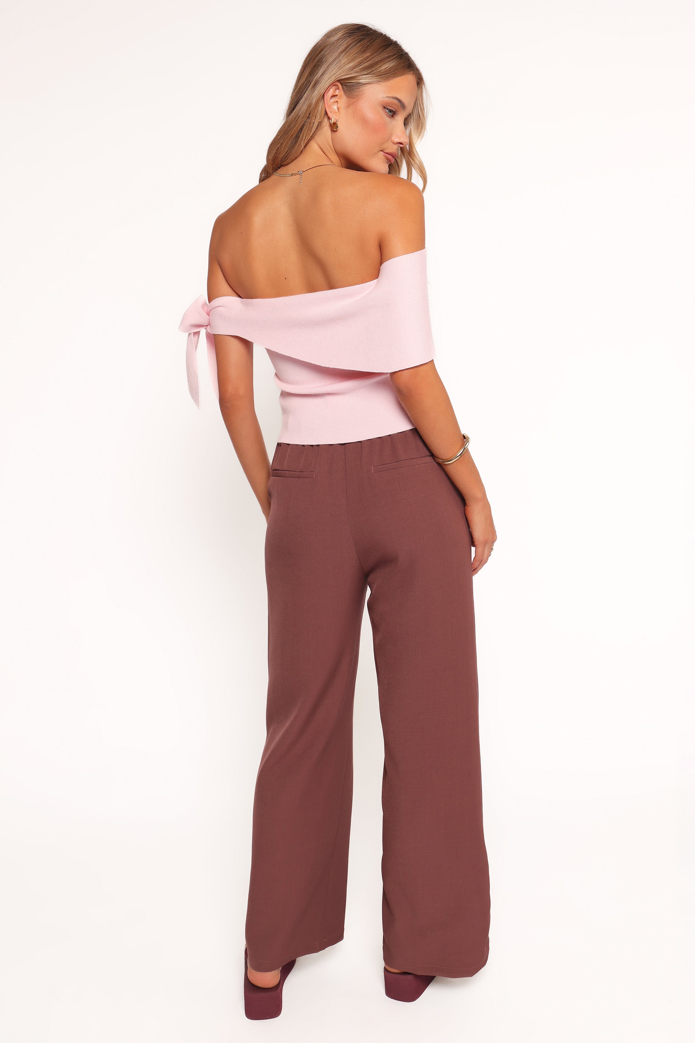 Freja Women's High-Waisted Cocoa Pants - Comfortable Stretchy Trousers for Work, Travel & Casual Wear