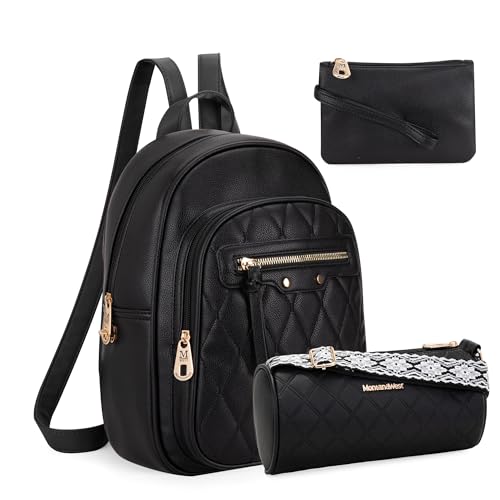 3pcs Zipper Black