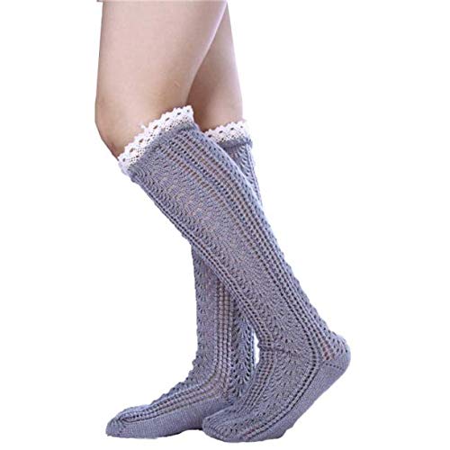 Straight Even Set Women's Feet Stockings - Hollow Out Leaf Design Soft Socks for Women (Black, Coffee, Dark Grey, Grey, White, One Size) - Perfect for Casual Wear, Office Outfits & Special Occasions