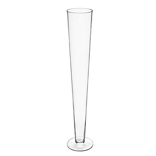 Glass Trumpet Vases H-28 D-4.5
