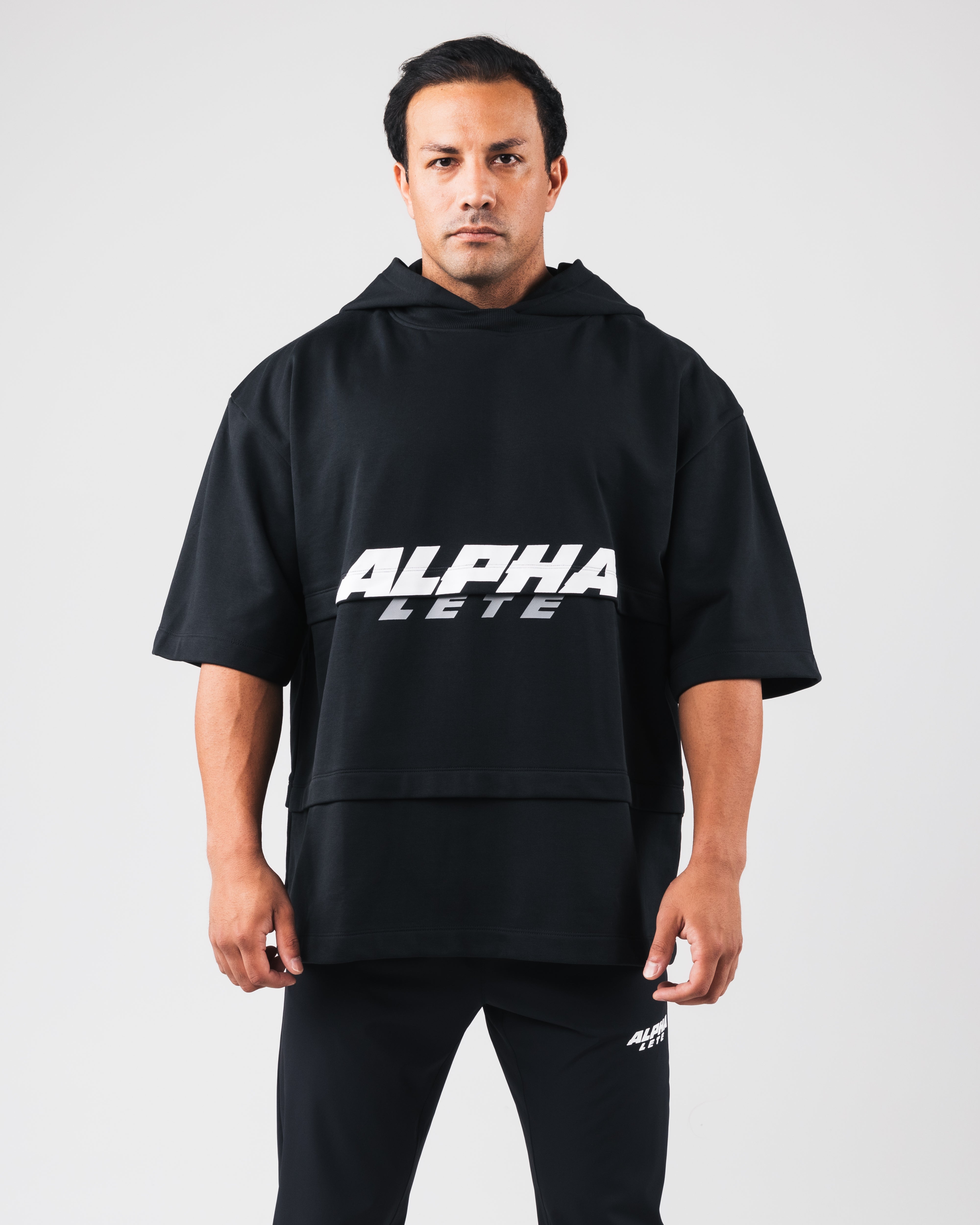 Alpha Layered Hoodie for Men & Women - Black Zip Up Streetwear Jacket | Casual Outdoor Wear & Gym Essentials