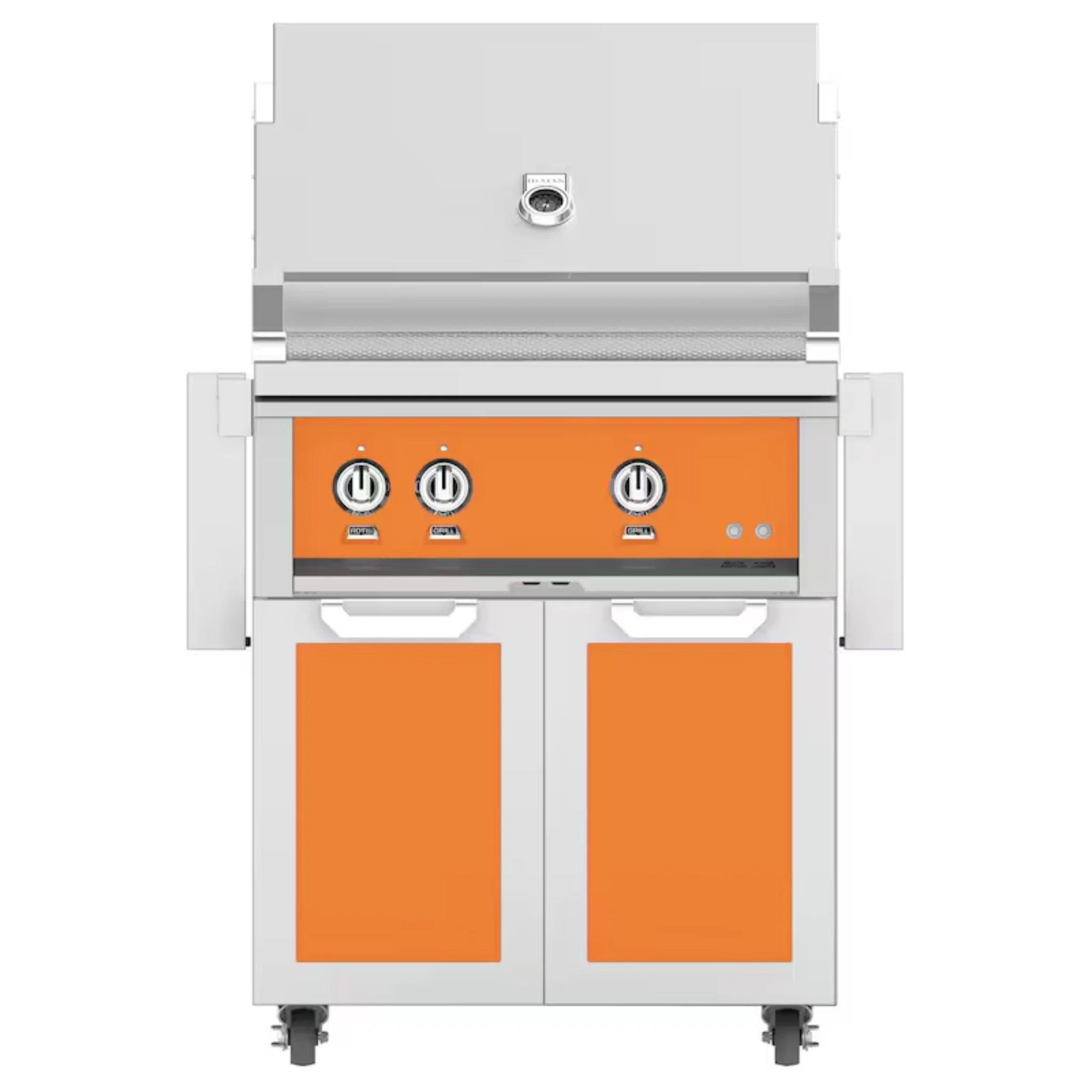 Hestan 30-Inch Freestanding Gas Grill with Double Access Doors - GBR30 GCD30 - Perfect for Outdoor Cooking, Backyard BBQs, and Patio Entertaining