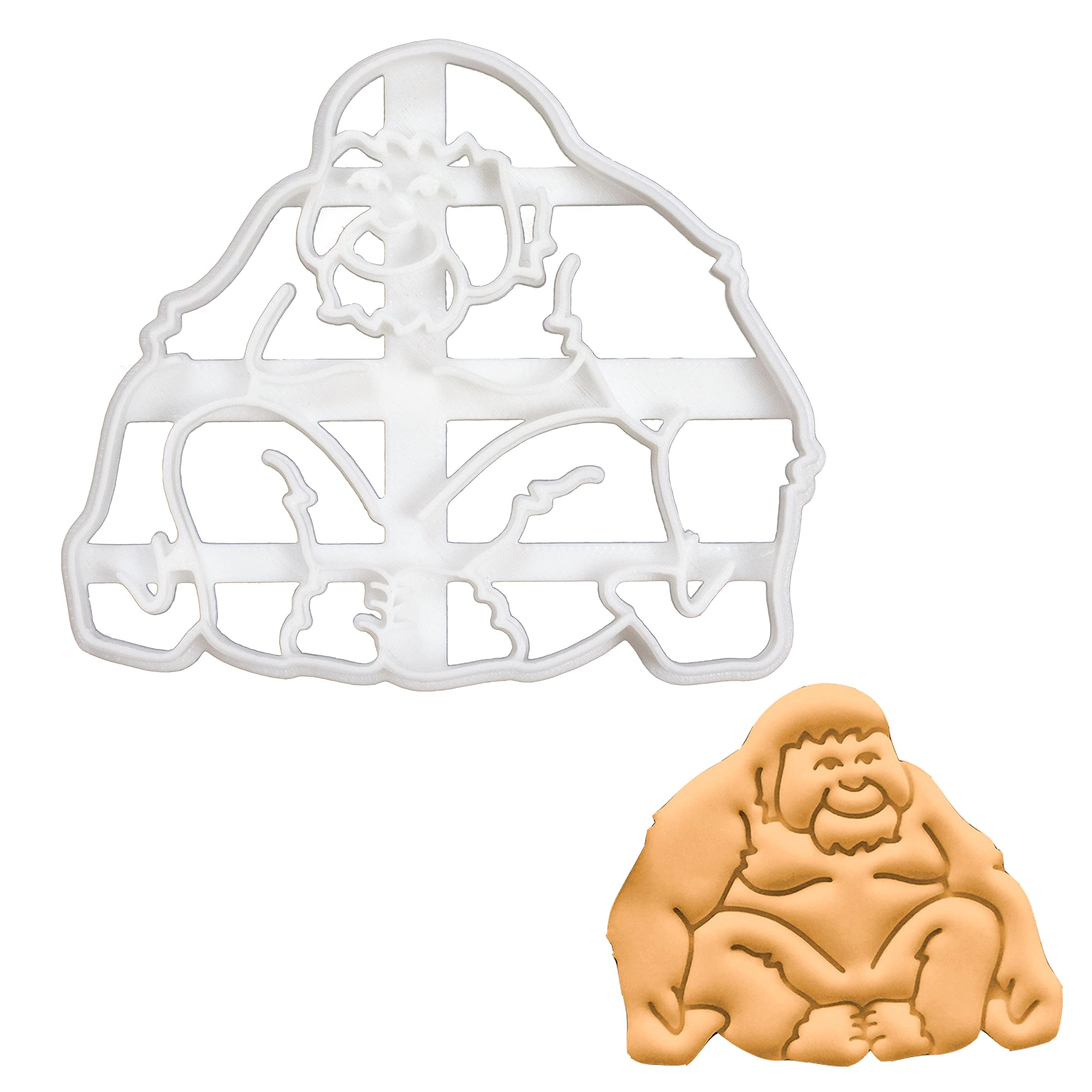 Premium Orangutan Cookie Cutter - 3D Animal Shape Baking Tool for Cookies, Fondant & Crafts | Perfect for Birthday Parties, Baby Showers & Wildlife-Themed Events - Bakerlogy