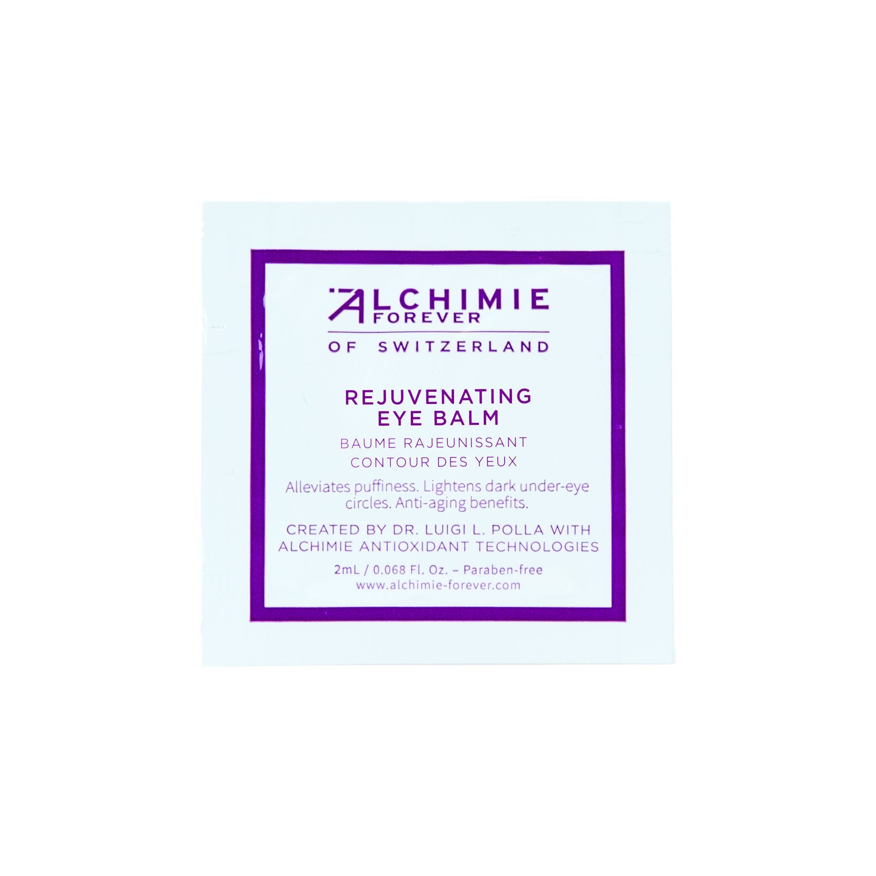Alchimie Forever Rejuvenating Eye Balm for Dark Circles & Wrinkles - Anti-Aging Eye Cream for Puffiness & Fine Lines - Perfect for Night & Day Use