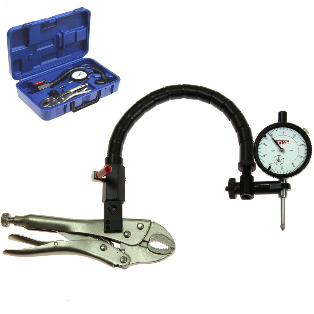 Precision Disc Brake Rotor Gauge & Ball Joint Runout Set with 1