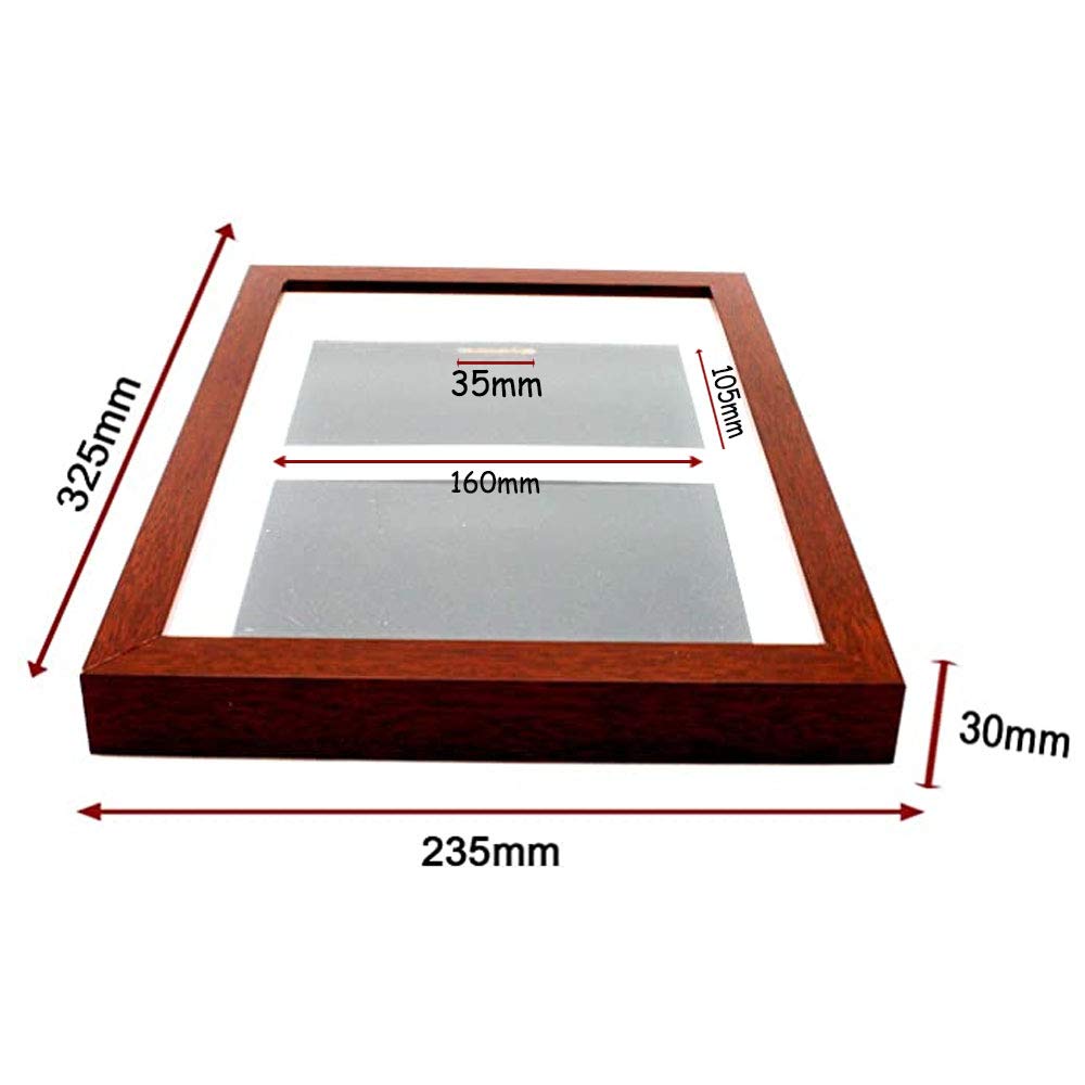 2 in 1 Multi-Purpose Sports Medal and Photo Display Frame - Walnut A4 Shadow Box for Marathon Runners, Running Races, Military Medals & Triathlon Awards - Perfect for Home, Office or Gym Wall Decor